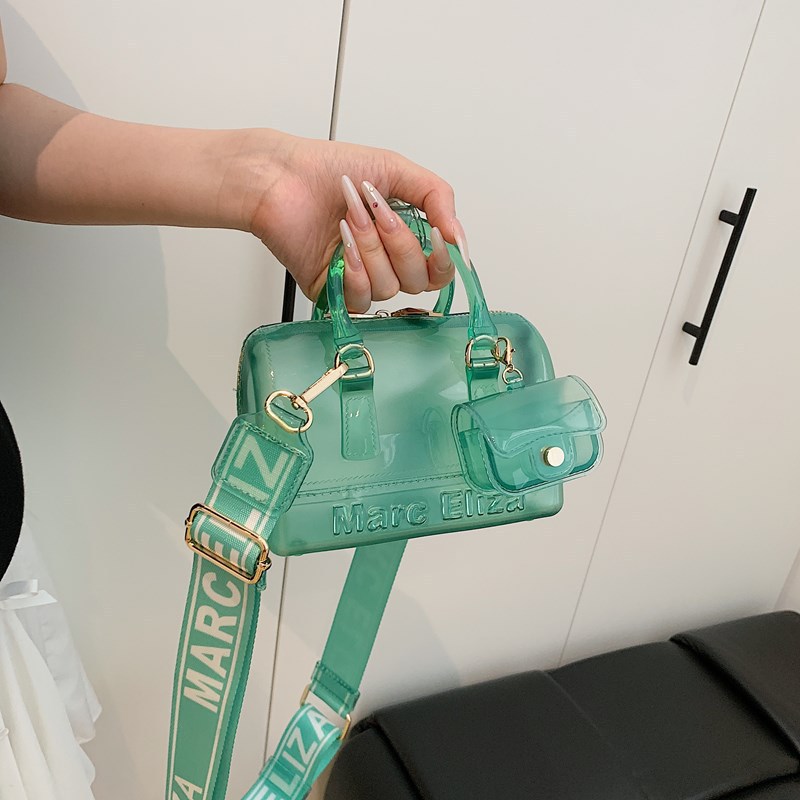 European and American Fashion 2025 Summer Yoko Jelly Bag, fashionable single-shoulder crossbody bag, versatile macaron-colored hand-held women's bag Specification drawing