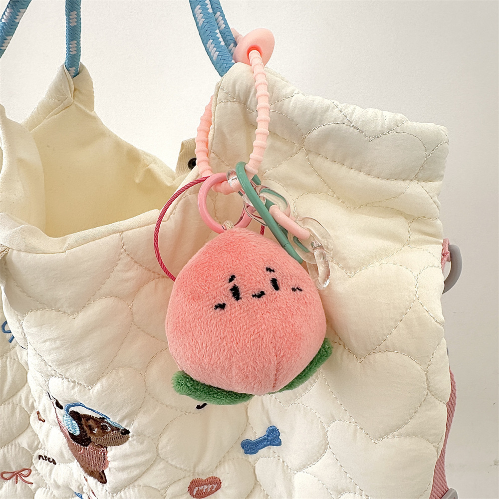 L51181 Cute Fruit plush Pendant, women's keychain gift, couple backpack pendant, schoolbag doll pendant Application Scenario