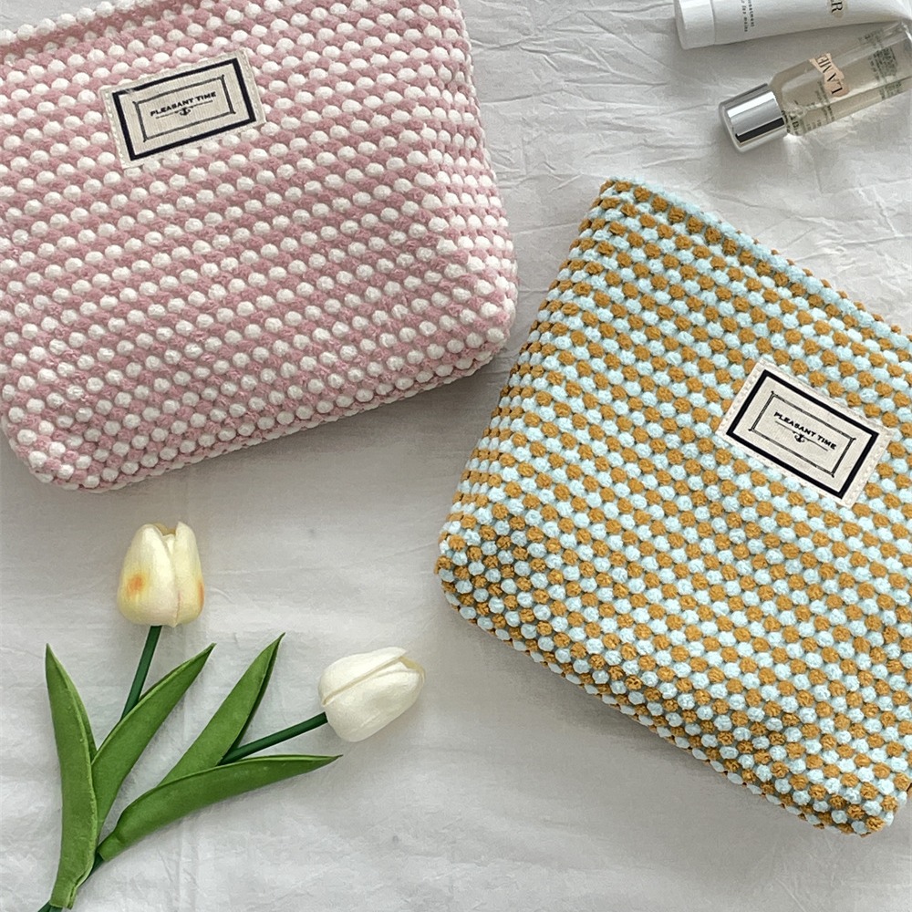 4654 ins simple and fresh color makeup bag, large-capacity portable toiletry bag, inner liner, skin care product storage Specification drawing