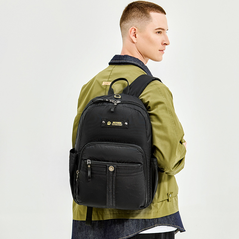 WEPOWER's new backpack is a waterproof student bag that is soft, lightweight and has a large capacity for travel details Picture