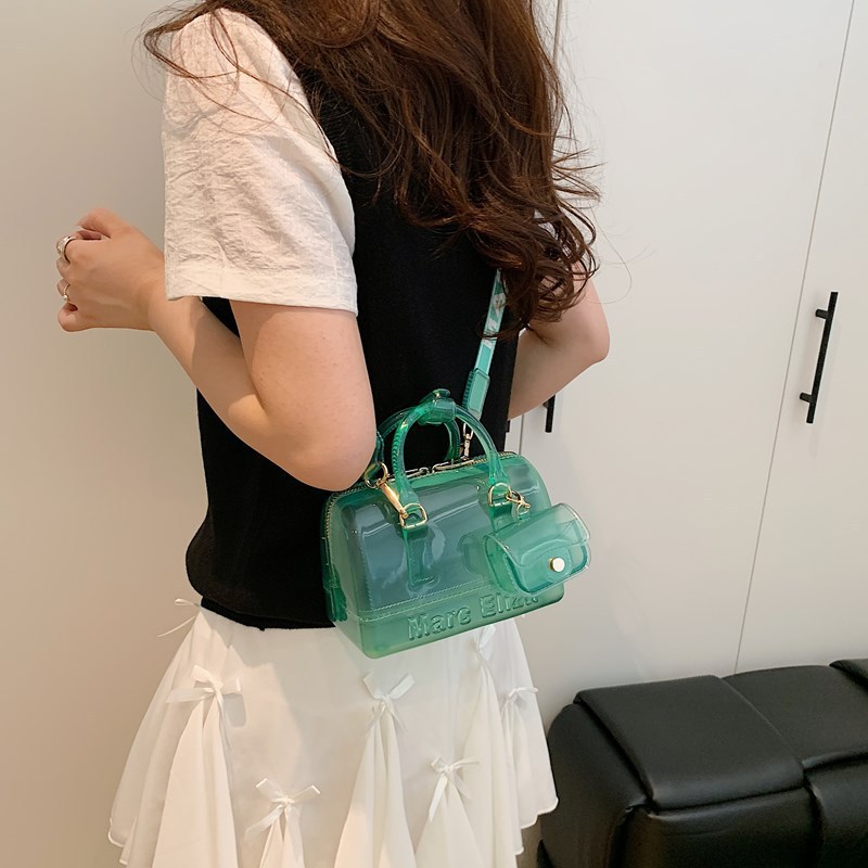 European and American Fashion 2025 Summer Yoko Jelly Bag, fashionable single-shoulder crossbody bag, versatile macaron-colored hand-held women's bag full figure