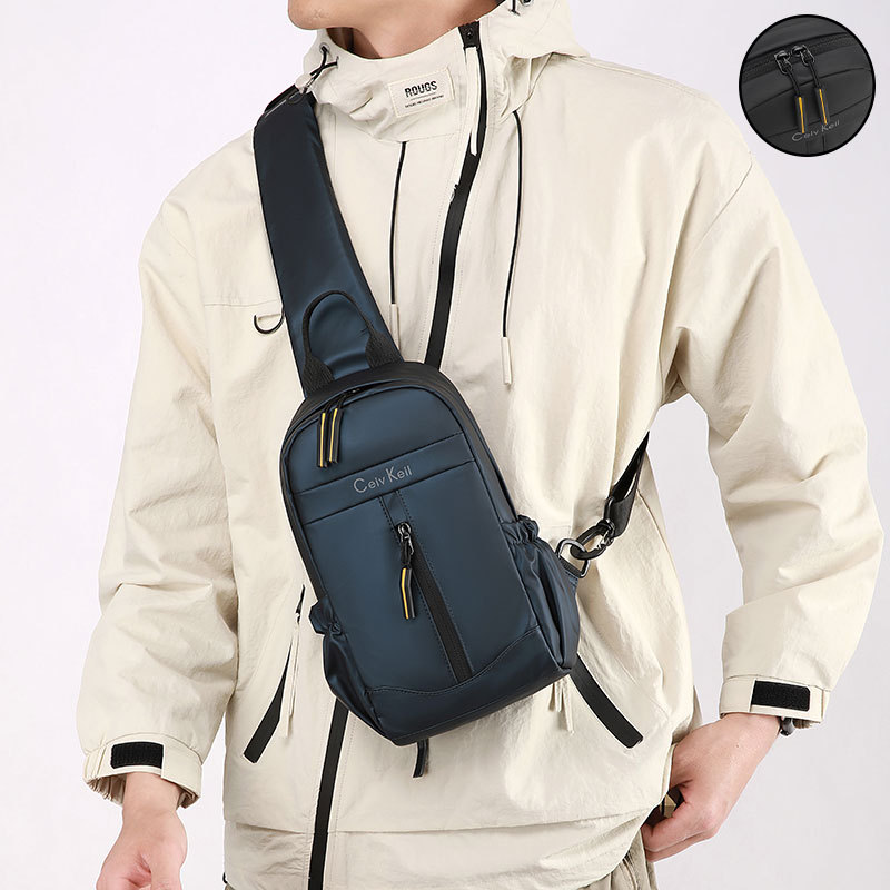 New cross-border trendy chest bag for men, simple and casual commuting men, single-shoulder bag, high-end and versatile, lightweight crossbody bag Application Scenario
