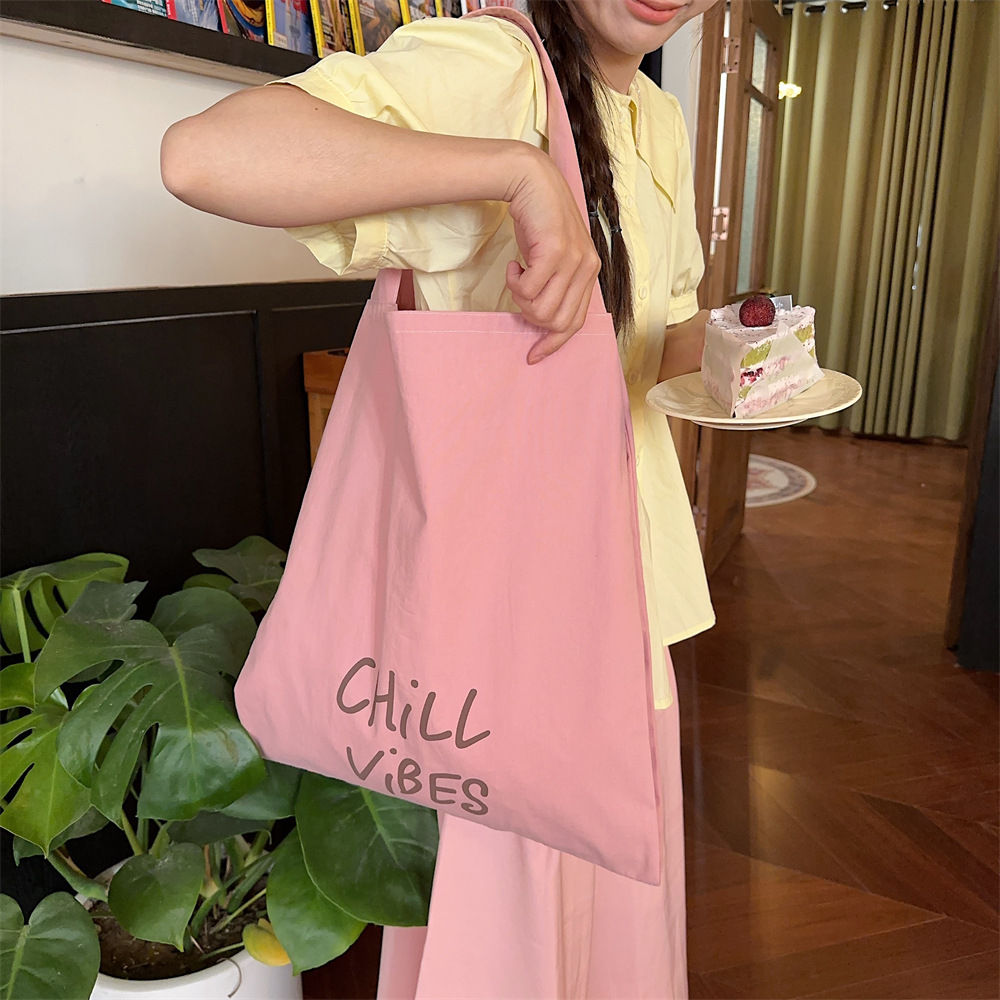 45154 printed cloth bag, women's tote bag, canvas bag, large capacity for commuting to work, student bag, book, single-shoulder cloth bag Specification drawing