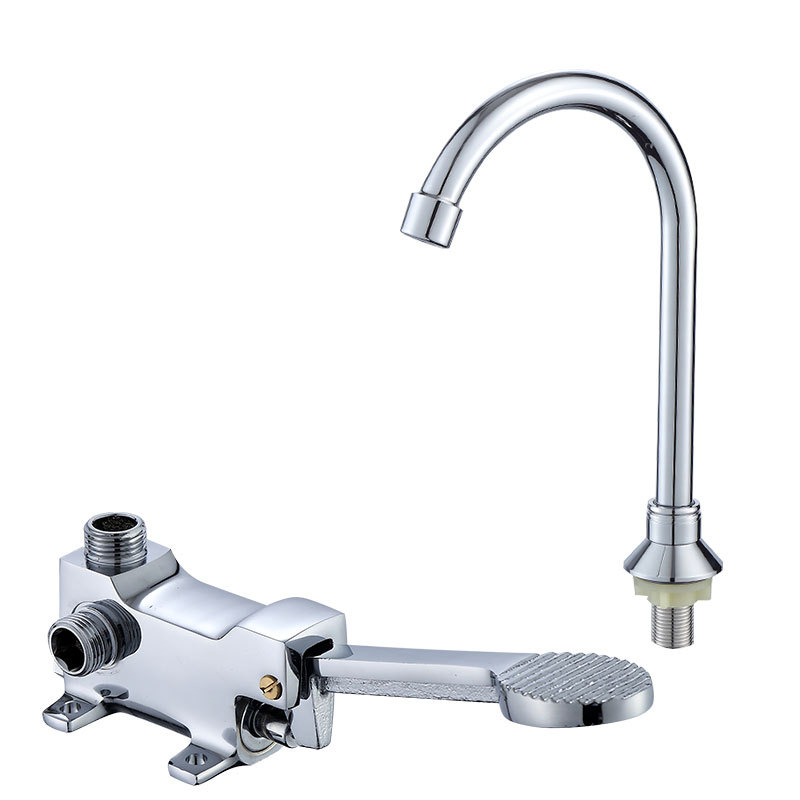 Hui Ci Hospital laboratory cold and hot regulating foot pedal valve faucet switch basin foot pedal mixing valve full figure
