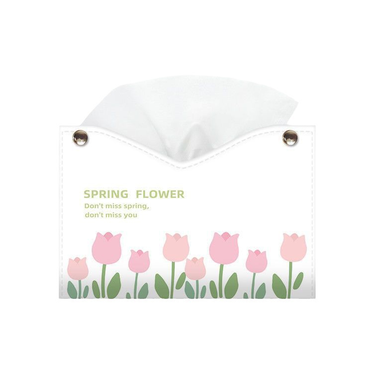 New InS-style tulip Nordic minimalist tissue box for dining, office and living room, high-end and elegant tissue box for women Item Picture