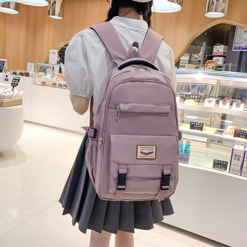Schoolbag for girls, ins backpack, bag for junior high school, senior high school and primary school students, cute and sweet, large-capacity backpack, essential for travel full figure