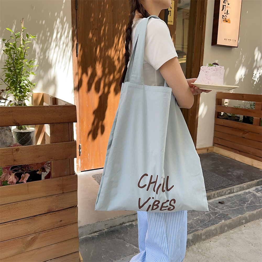 45154 printed cloth bag, women's tote bag, canvas bag, large capacity for commuting to work, student bag, book, single-shoulder cloth bag Application Scenario