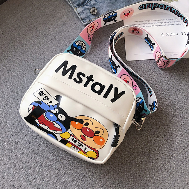 Cartoon bag, women's Instagram fashionable casual crossbody bag, student and children's square bag, niche and cute pu women's canvas bag Application Scenario