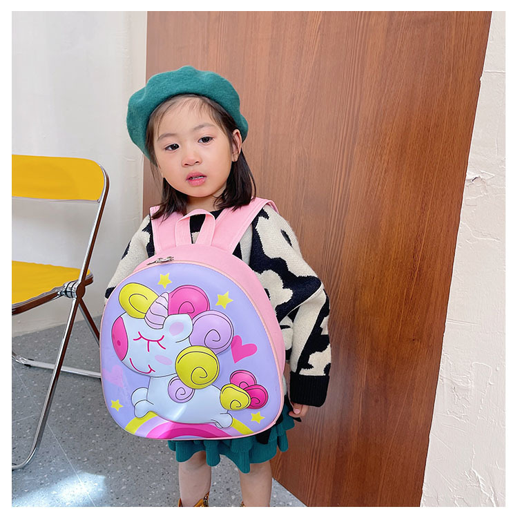 Unicorn Schoolbag, new eggshell bag for kindergarten children, cute cartoon large-capacity backpack for boys and girls undefined
