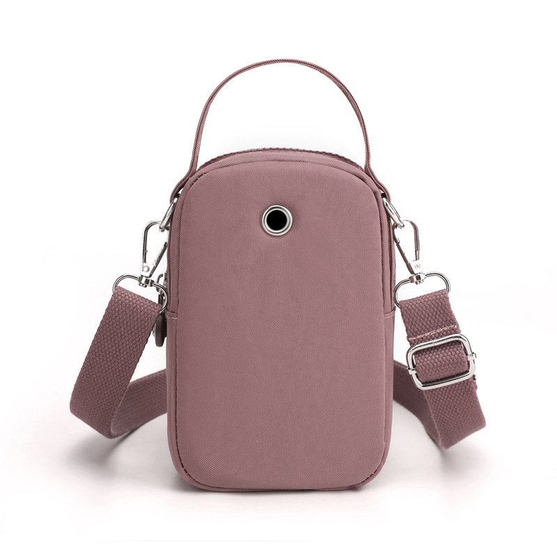 New fashionable crossbody small bag, women's mini handbag, casual phone bag, shoulder bag, versatile nylon coin purse Item Picture