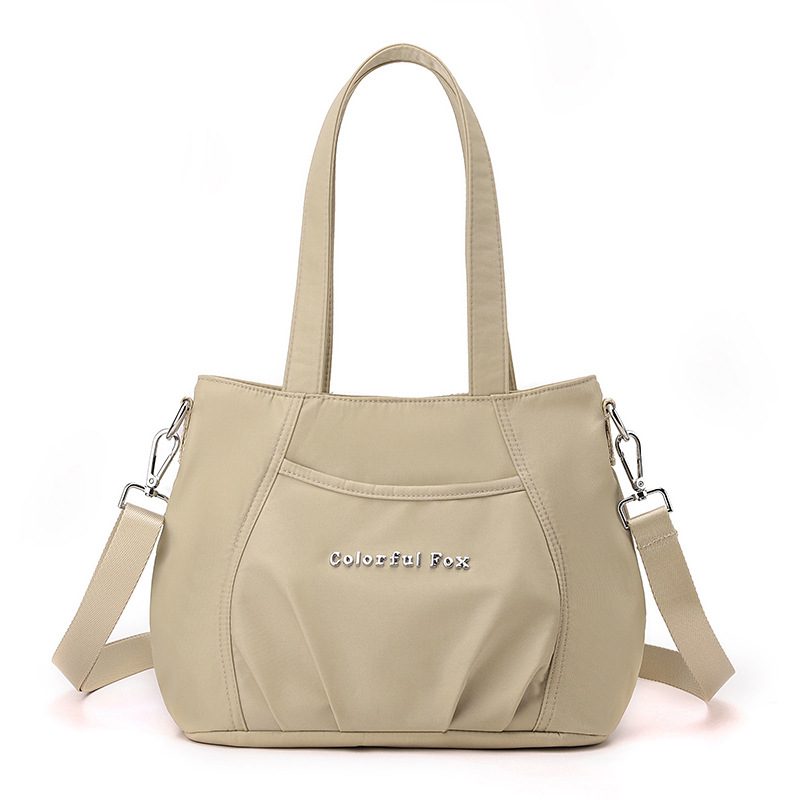 Colorful Fox's new women's single-shoulder bag, outdoor casual large-capacity tote bag, Japanese minimalist crossbody bag Item Picture