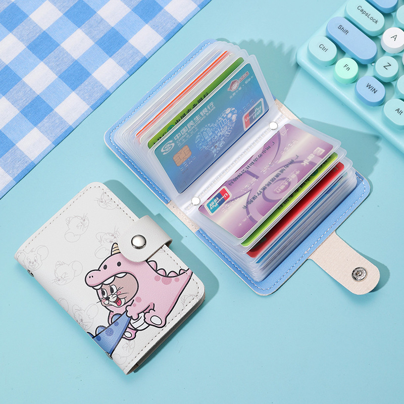 New large-capacity multi-slot card case, mini and cute all-in-one bag, business card holder, ID card, driver's license card holder, for women details Picture