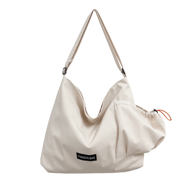 Korean-style canvas bag crossbody bag, women's backpack, simple and versatile, new trendy class bag, large-capacity student single-shoulder crossbody bag Item Picture