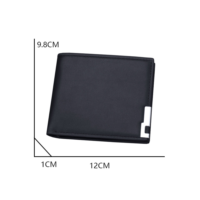 New men's wallet, Korean version multi-functional casual short wallet, fine texture fashionable leather wallet manufacturer in stock Specification drawing