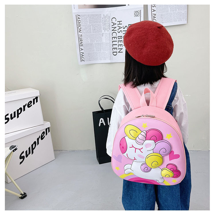 Unicorn Schoolbag, new eggshell bag for kindergarten children, cute cartoon large-capacity backpack for boys and girls Item Picture