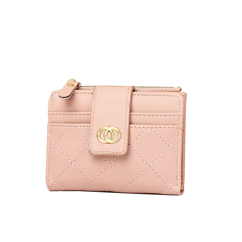 New women's mini Chanel embroidered thread multi-slot thin coin purse, women's short wallet, 30% off women's wallet Item Picture