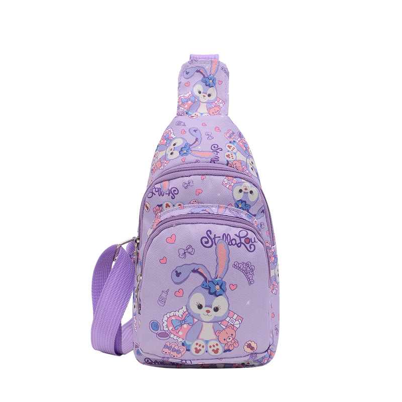 2021 New children's coin purse, popular cartoon Star Delu nylon backpack, Korean version chest bag, boys' and girls' crossbody bag Item Picture