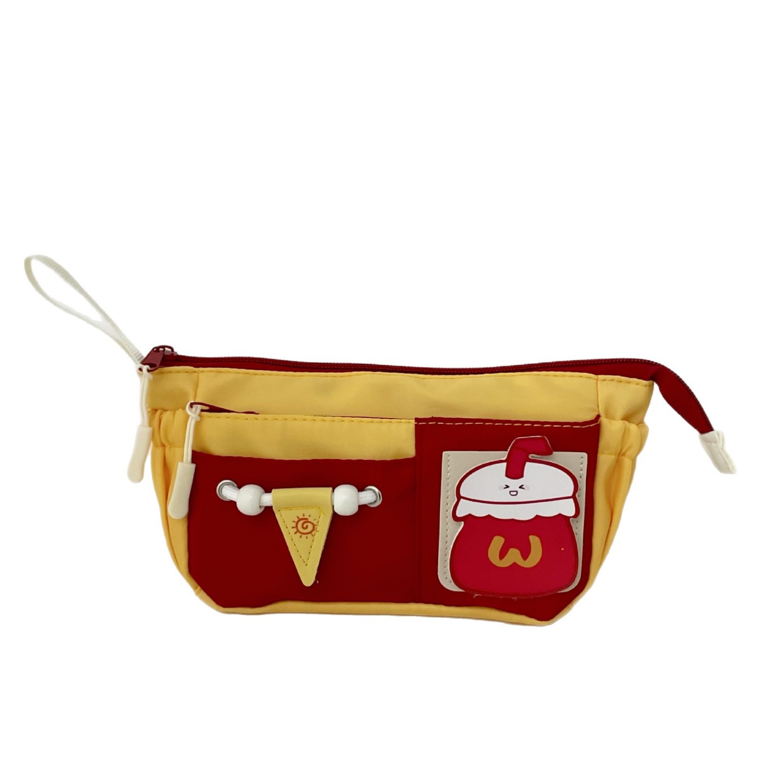 Japanese-style high-appearance-level hand-held pen case 2025 new hamburger pen case, large-capacity stationery box for junior and senior high school students Item Picture