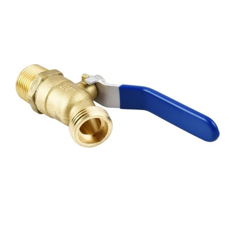 Cross-border brass ball valve 3/4 GHT X 3/4 NPT garden hose threaded faucet switch details Picture