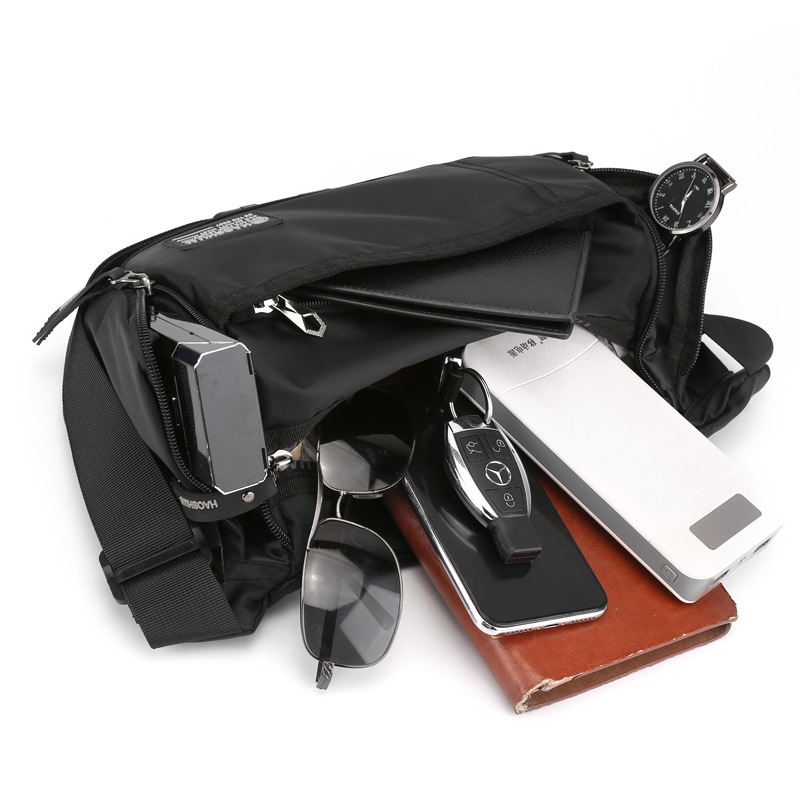 New men's chest bag, multi-functional trendy waist bag, loose change phone storage bag, fashionable travel single-shoulder crossbody men's bag Item Picture