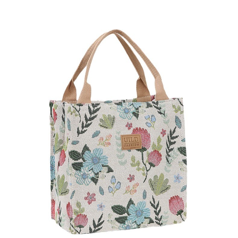 New thickened bag with lunch box, a canvas handbag for going out, lunch and work, a portable small bag for mommy, with a high level of appearance Item Picture