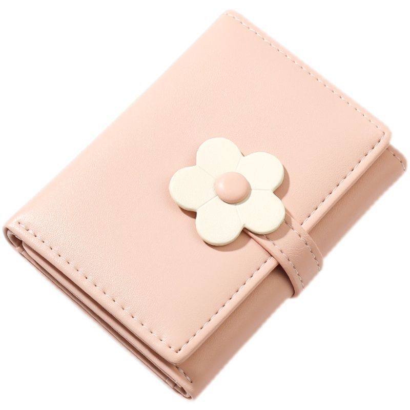 The 2024 bestseller wallet is a short, cute, and fresh Korean-style Instagram popular coin purse Item Picture