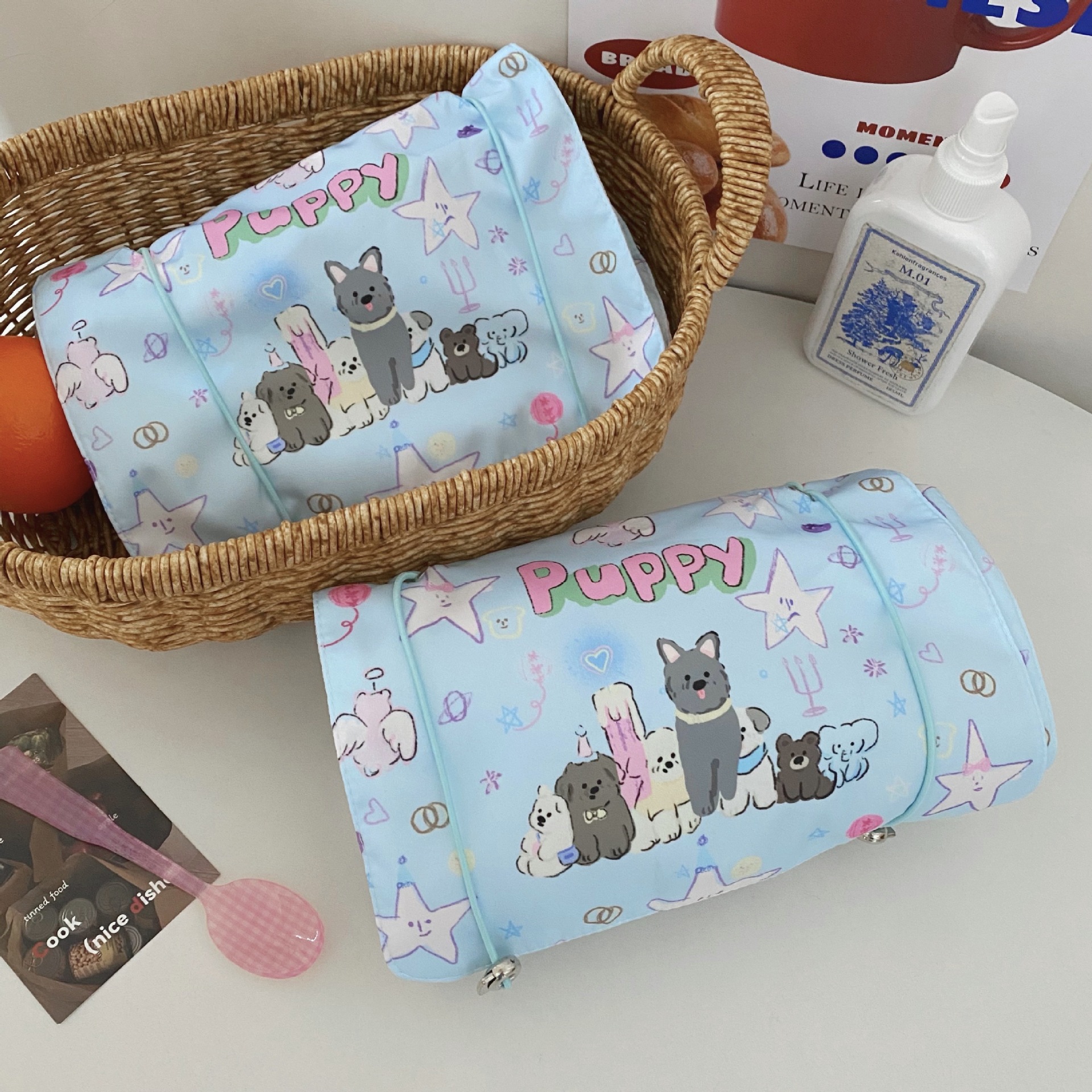 Original! Star Puppy Detachable makeup Bag, Portable four-in-one travel toiletry bag for Women, large-capacity storage bag Specification drawing