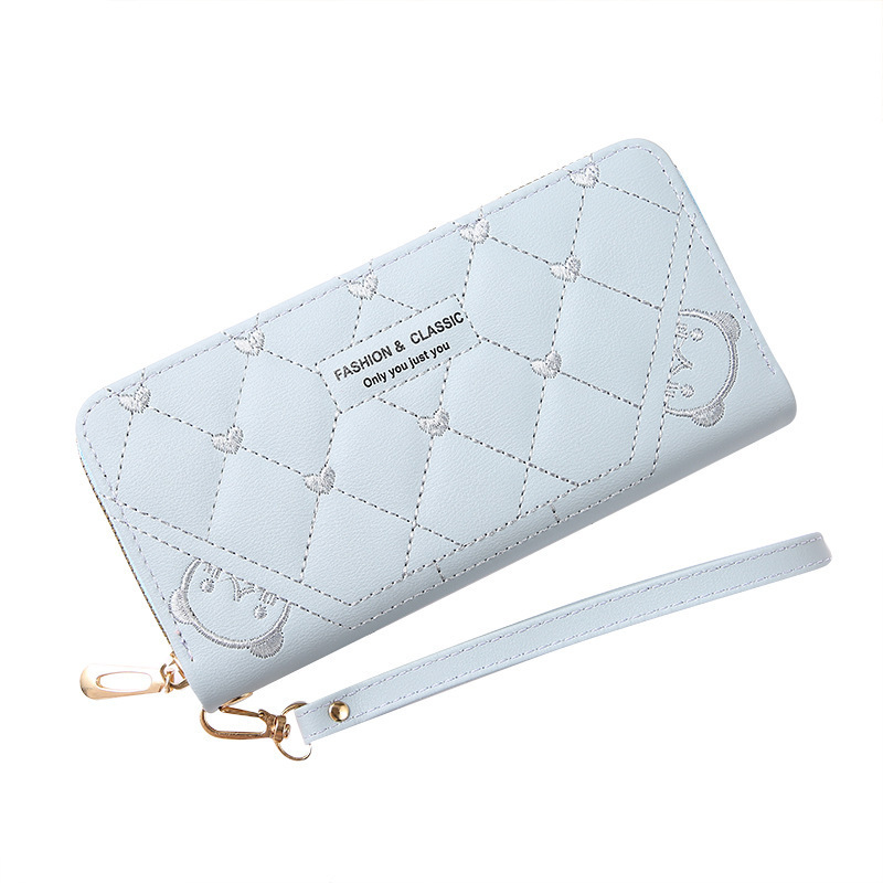 New women's wallet, long, fashionable single zipper, large-capacity coin purse, mobile phone, women's bag, perfect for mom's handbag Item Picture