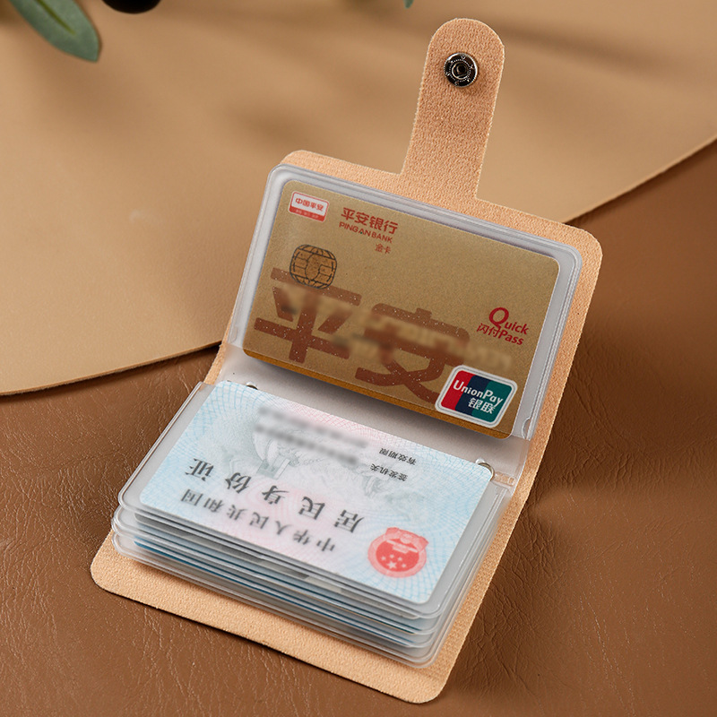 Factory direct sales anti-demagnetization Good Luck Lotus Card case, double-sided card insertion, bank card, ID card, certificate case, neutral card case Specification drawing