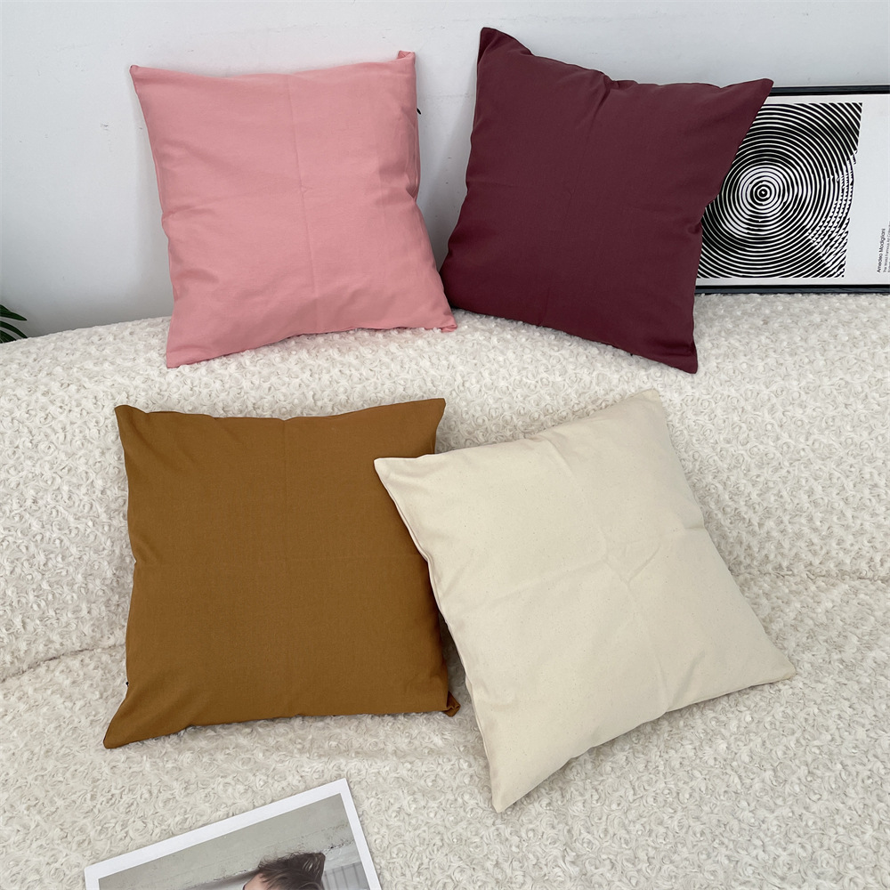 bj5119 light luxury, simple and plain color living room sofa pillowcase, large throw pillow, car backrest, office cushion details Picture