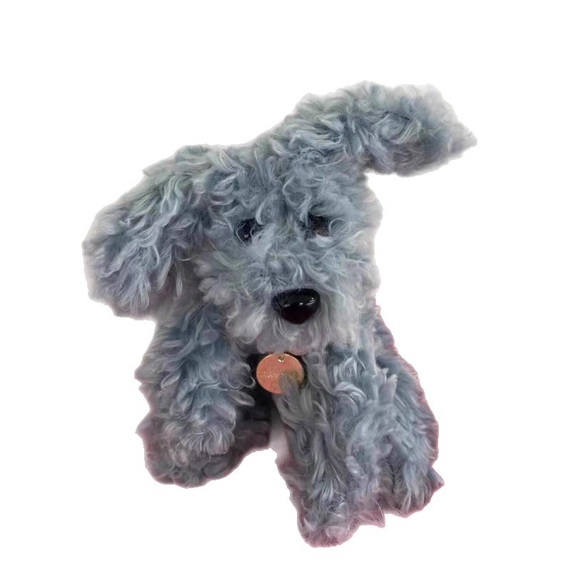 Internet-famous wire dog pendant, Instagram fried fur teddy dog bag pendant, plush keychain, couple doll Item Picture