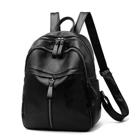 The 2023 new Korean version of the backpack for women is a trendy small backpack that is versatile. It is a soft leather large-capacity fashionable backpack for women Item Picture