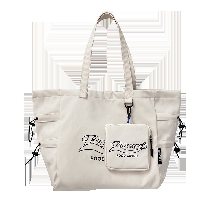 Japanese Harajuku ulzzang vintage large-capacity single-shoulder bag for women 2022 new style Korean versatile canvas bag for women Item Picture