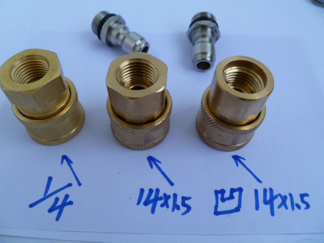 High-pressure cleaner, car wash machine, high-purity foam pot, spray pot, spray gun, quick adapter, copper sleeve, union plug details Picture