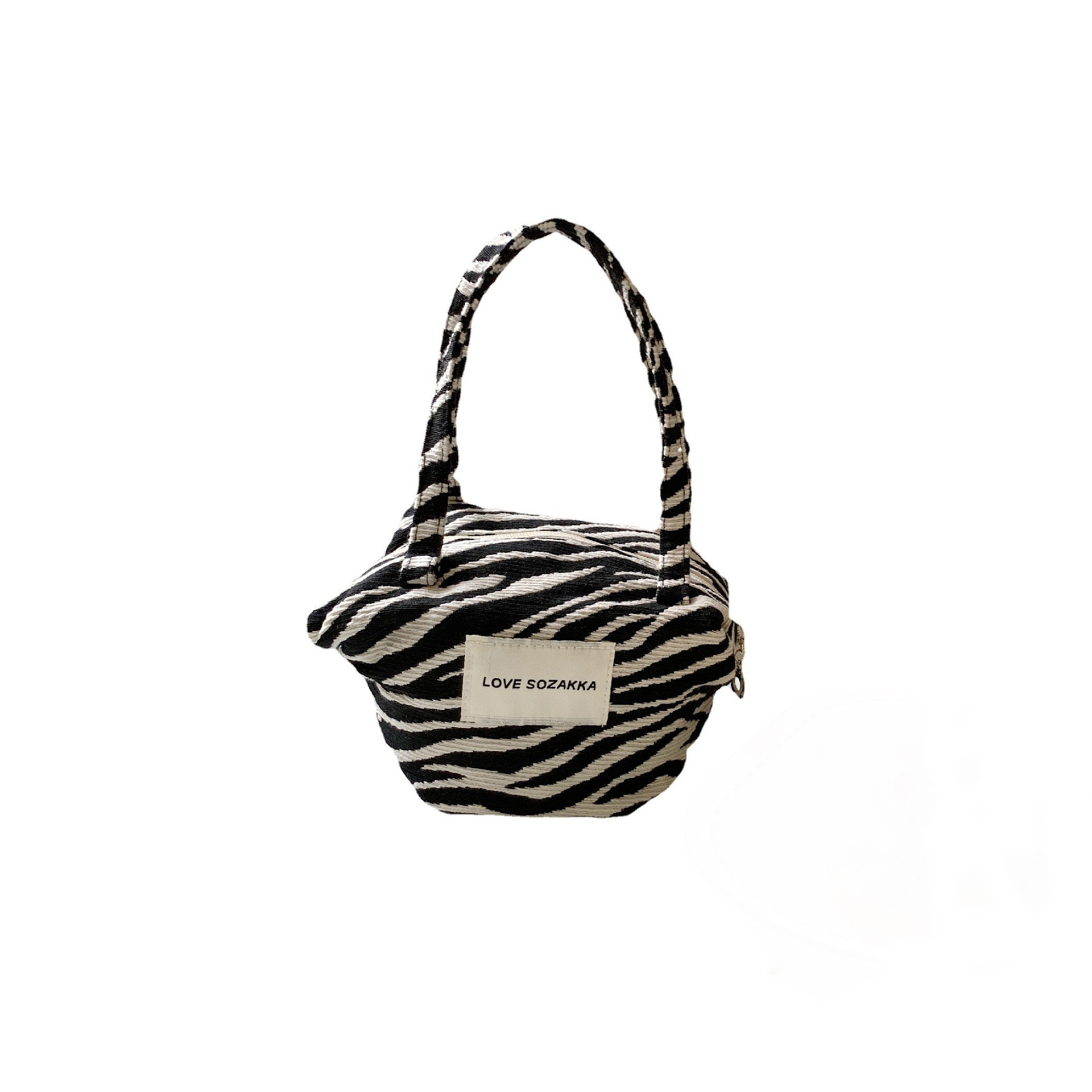 2824 New InS-style fashionable polka dot contrasting color handbag, retro fairy stroll bag, hand-held mommy bag Item Picture