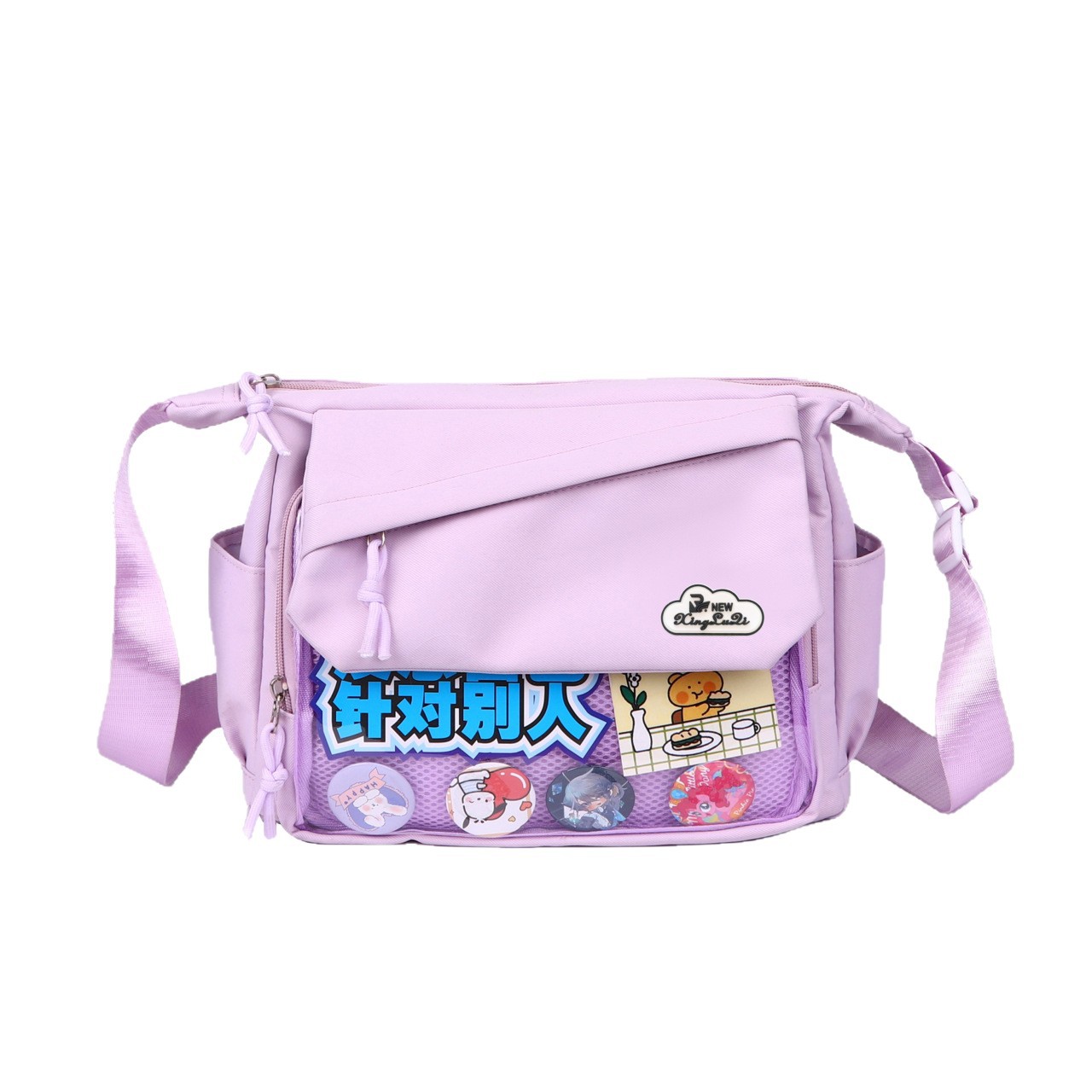 Japanese-style pain bag, children's chest bag, 2025 new 2D millet bag, trendy, fashionable and sweet crossbody single-shoulder bag Item Picture