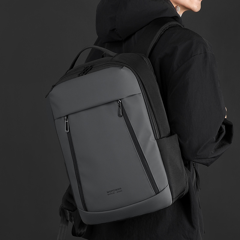 WEPOWER's new business backpack, men's computer backpack, large-capacity casual backpack for middle and high school students Specification drawing