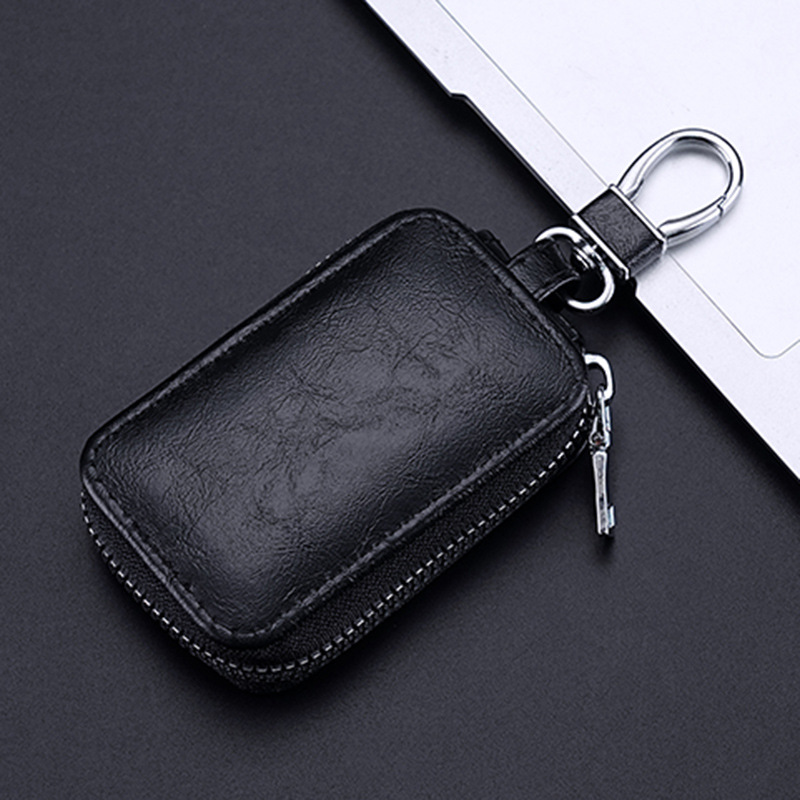 pu key case, multi-functional universal car key case, large-capacity waist-hung remote control protective cover, can print logo details Picture