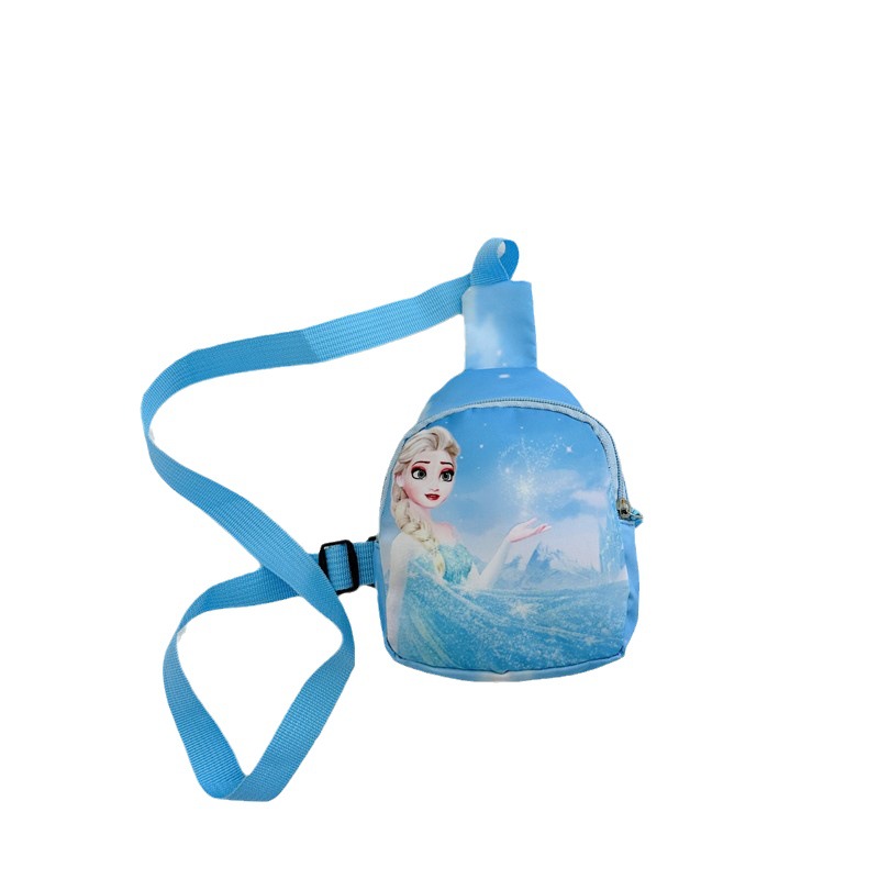 Fashionable cartoon children's bag, kindergarten kids hanging diagonally, Seven Princess small backpack, casual coin purse for boys and girls Item Picture