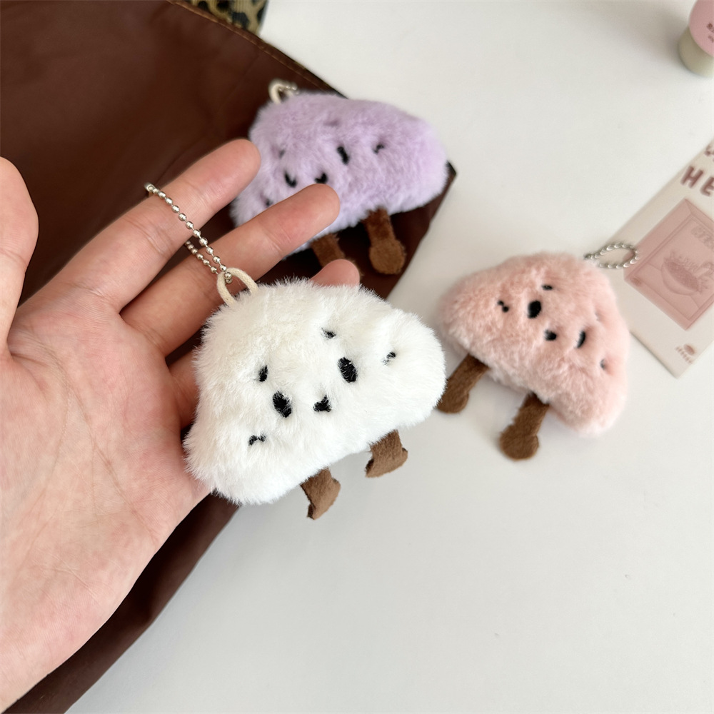 L52271 Cute Cloud plush Pendant, ins bag accessory, doll keychain, schoolbag, canvas bag pendant details Picture