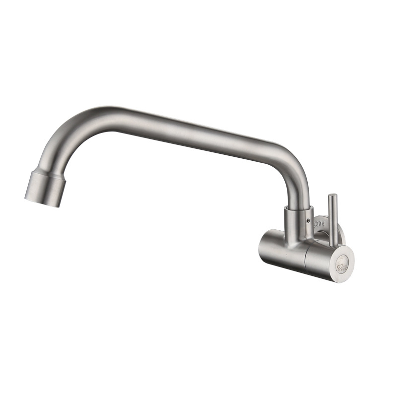 Ximans kitchen wall-mounted faucet, 304 stainless steel, washbasin, sink, laundry sink, universal faucet Item Picture