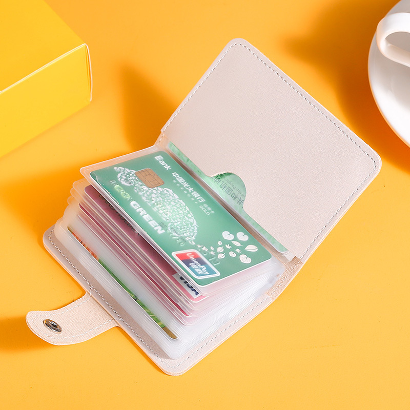 A fresh and cute card case for women, anti-demagnetization multi-position anti-demagnetization ID card jacket, a bestseller in foreign trade, with large capacity details Picture