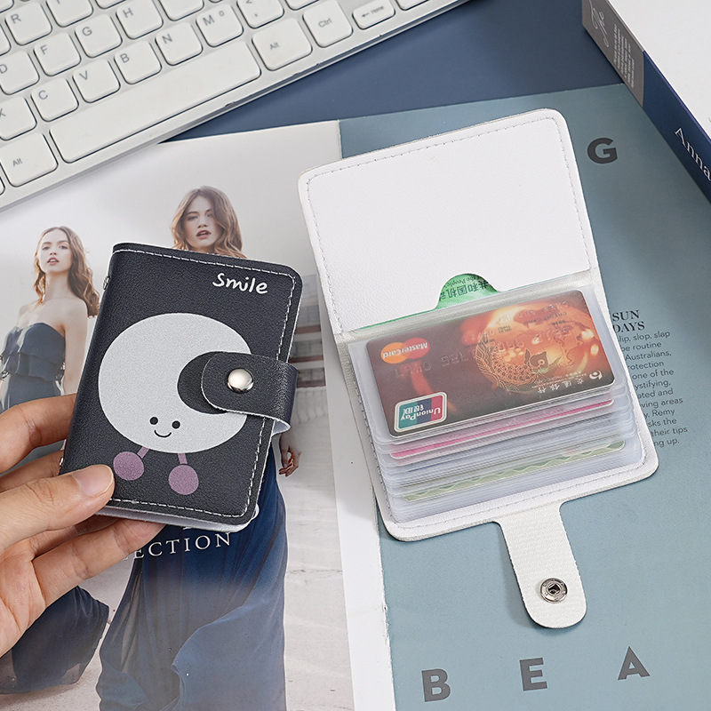 New cute star creative card case, small and portable, large capacity, multi-slot anti-demagnetization student card case wholesale for women details Picture