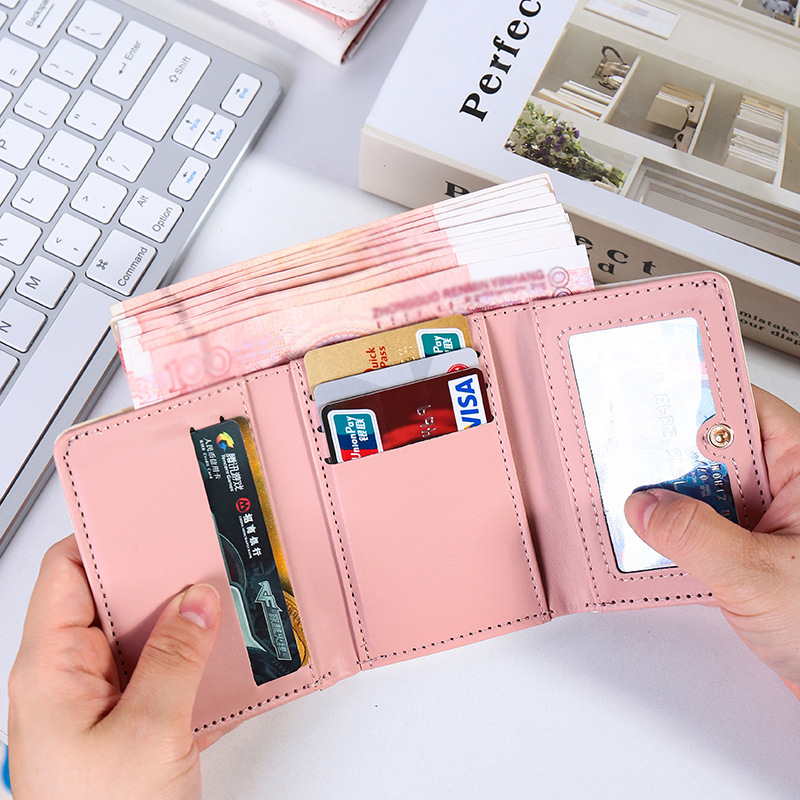 ins cute wallet, portable cartoon, super cute Japanese-style small wallet, large capacity loose change mini card case, student girl Specification drawing