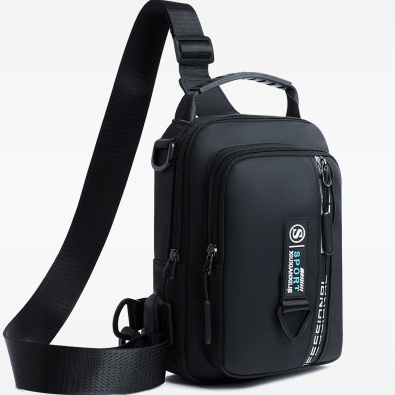 New sporty and fashionable backpack for men, casual running crossbody chest bag, simple and trendy chest bag for young people Application Scenario