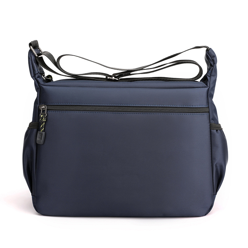 Oxford cloth men's bags, trendy single-shoulder casual bags, waterproof lightweight travel bags, multi-layer storage crossbody bags wholesale Item Picture