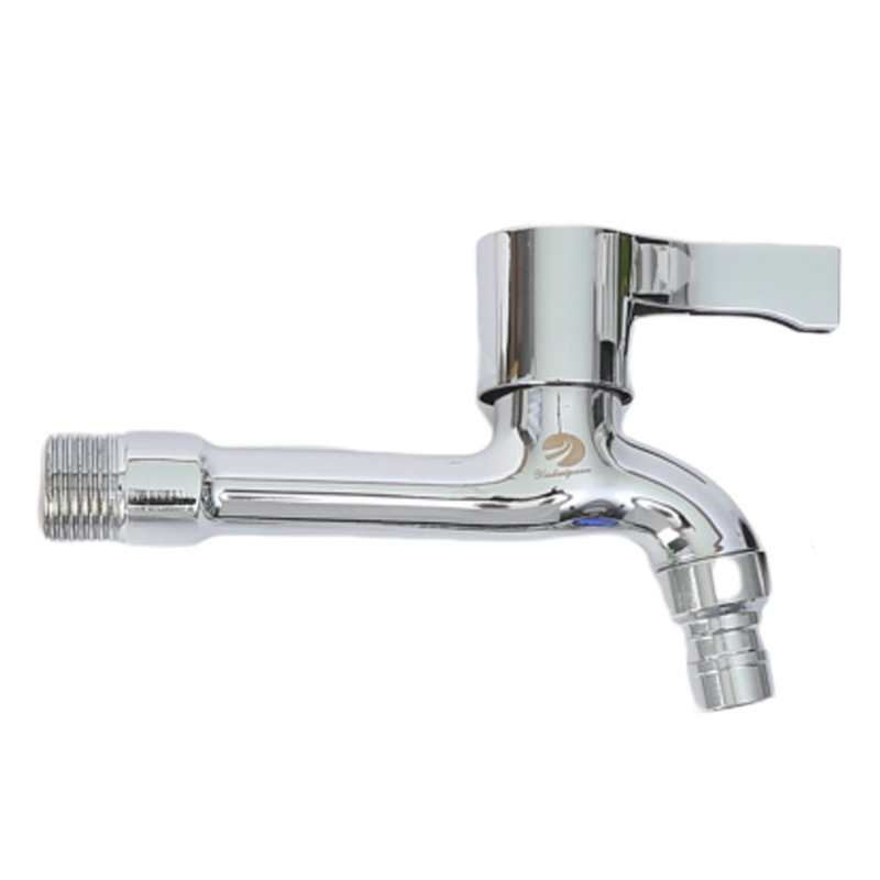 304 stainless steel washing machine faucet, fully automatic extended universal one in and two out mop sink faucet Item Picture