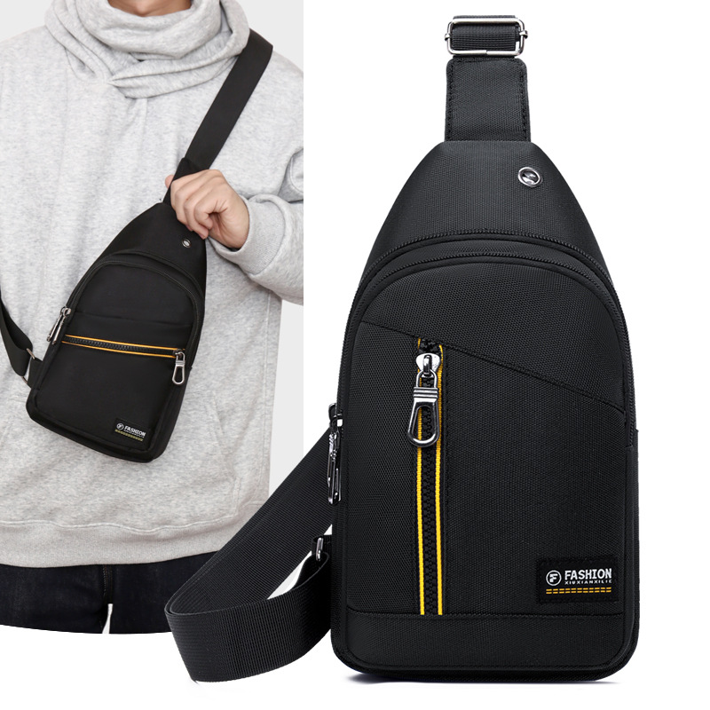 New fashionable single-shoulder bag for men, travel phone bag, casual sports crossbody bag and commuting small backpack full figure