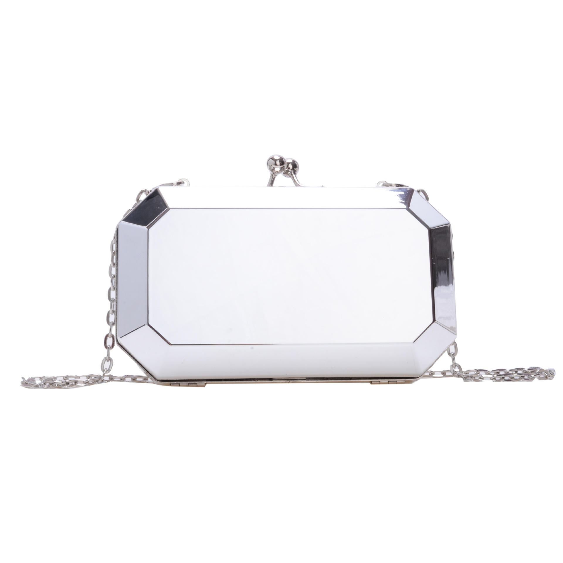Cross-border square box acrylic bag for women 2025 new style dinner bag, clutch bag, single-shoulder crossbody bag, clip bag Item Picture