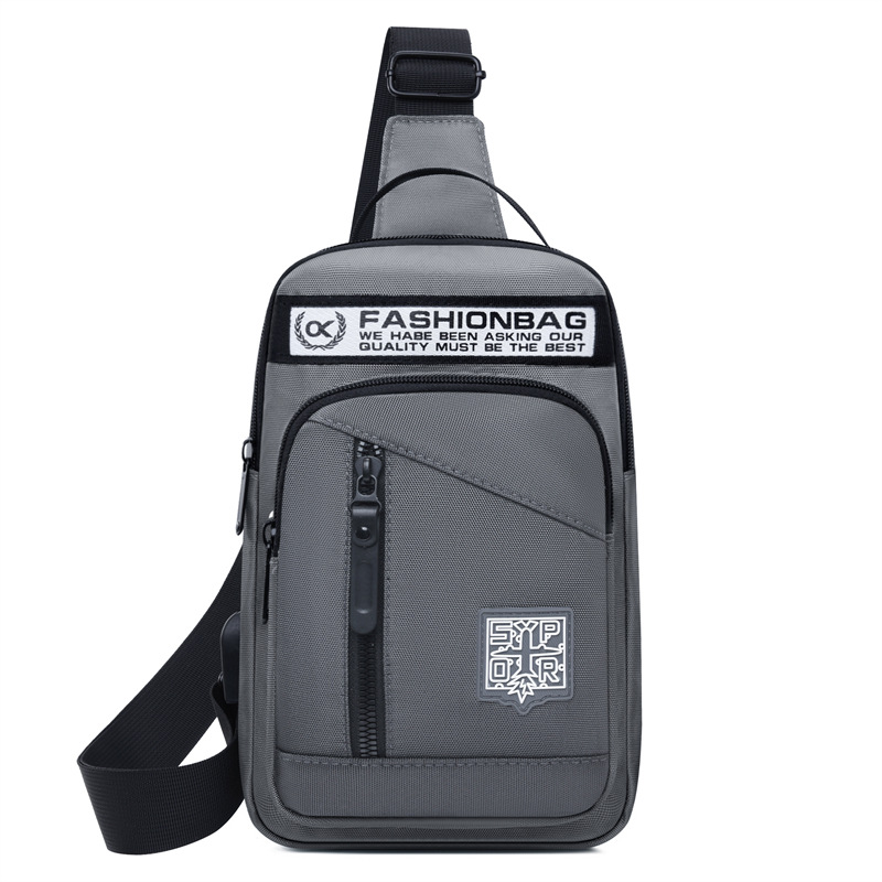 Men's single-shoulder crossbody bag for the chest, versatile and multi-functional sports and casual small cross bag, trendy and lightweight crossbody bag Item Picture